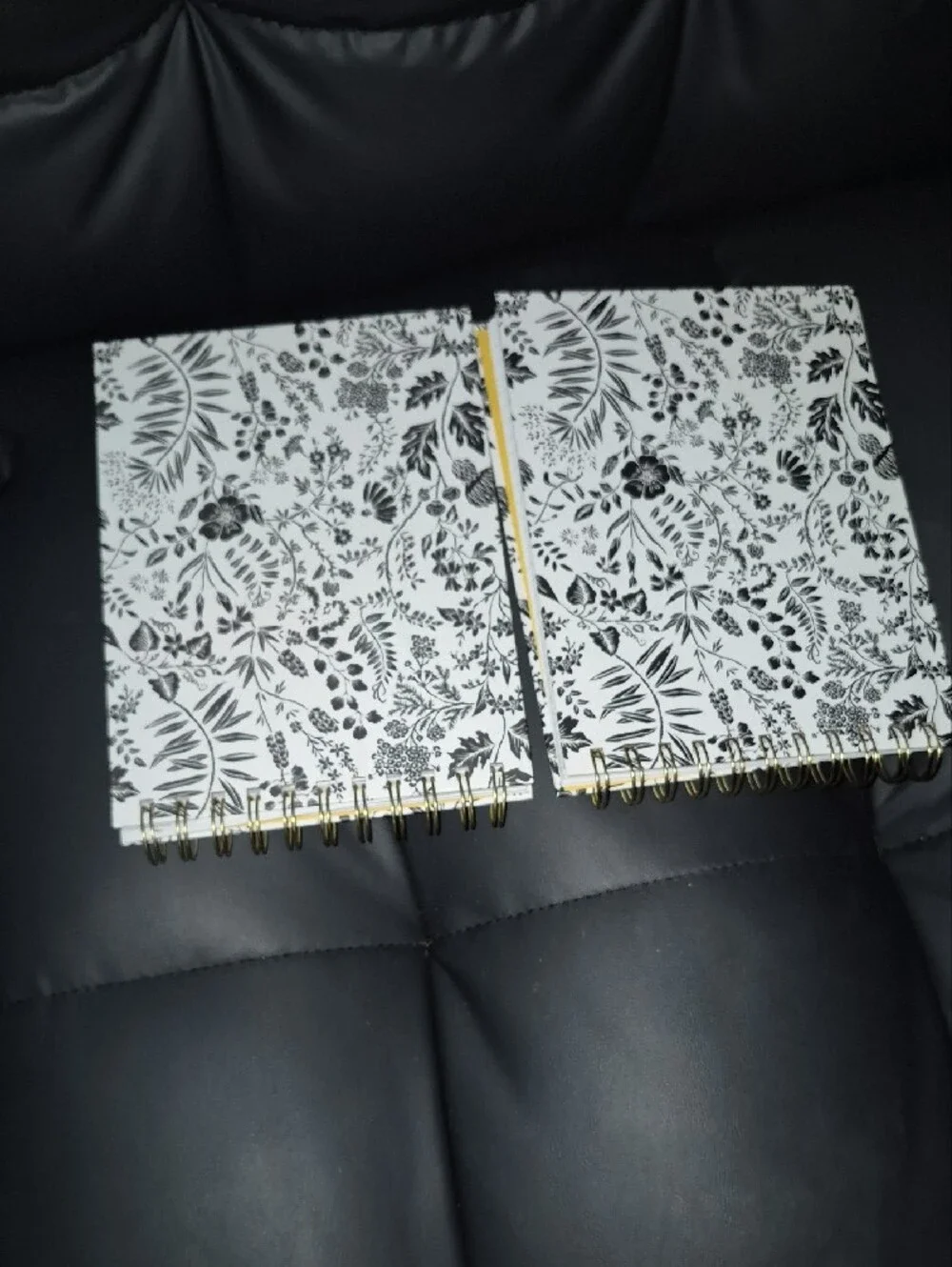 Pen+Gear Floral Spiral Journal in Black and White